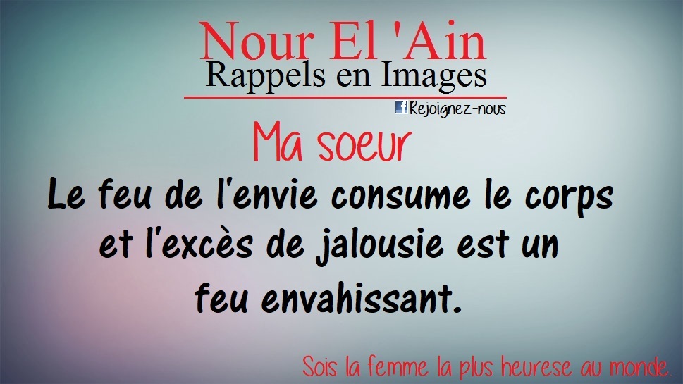 sois la femme la plus heureuse au monde